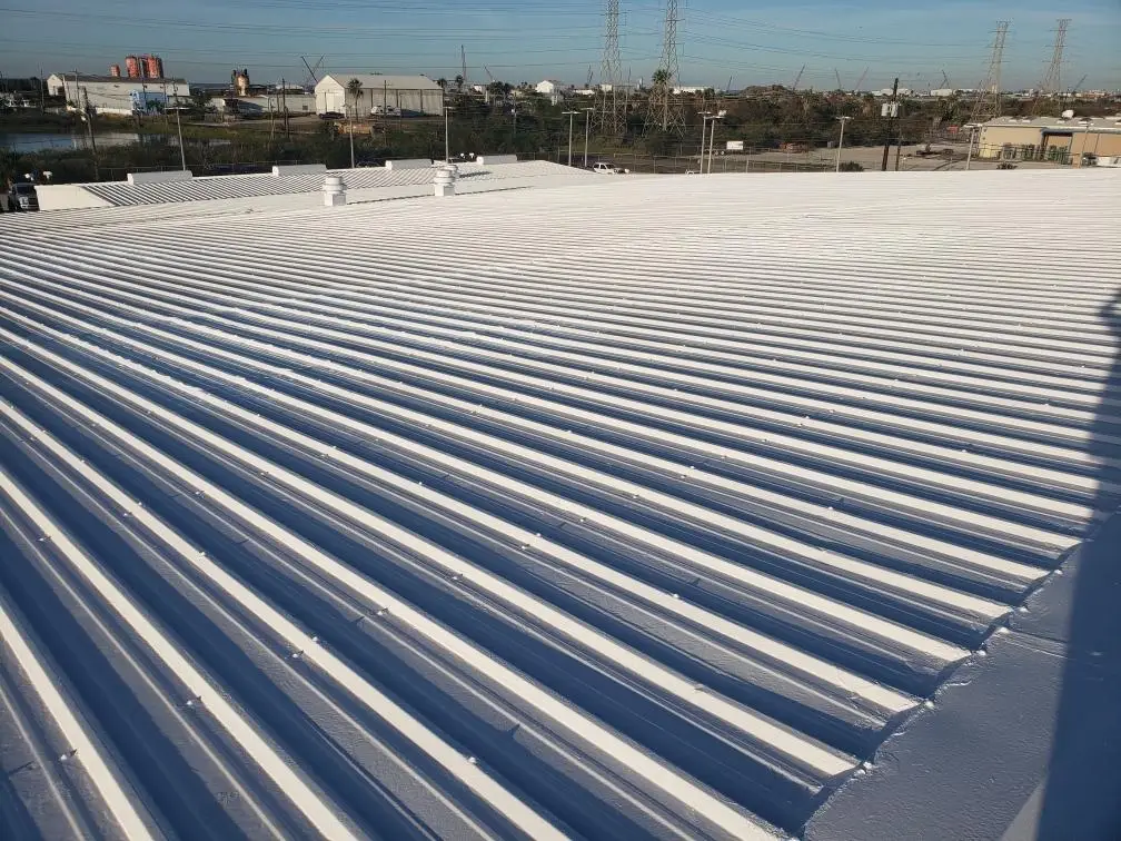 Silicone roof restoration Classic GMC Auto Group of Galveston