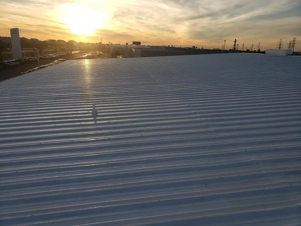 Silicone Metal Roof Coating Restoration Galveston Texas